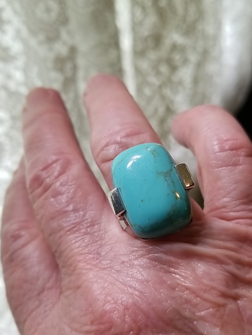 Silver ring with Turquoise stone